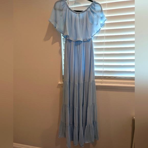 Baby Blue Maxi Dress - Picture 1 of 4